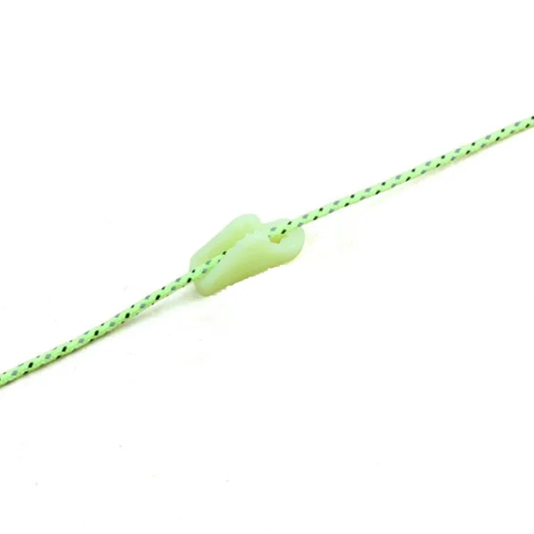 10 khóa dây phát sáng ngoài trời, khóa tam giác lều phát quang, cảnh báo nguy hiểm, điều chỉnh dây căng lều