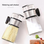 Bộ bình kiểm soát muối loại nhấn kín chống ẩm dùng trong bếp gia đình, bình kiểm soát muối loại nhấn