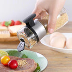 Bộ bình kiểm soát muối loại nhấn kín chống ẩm dùng trong bếp gia đình, bình kiểm soát muối loại nhấn