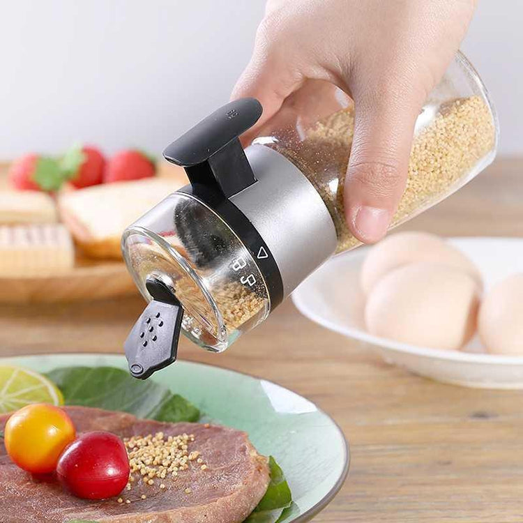Bộ bình kiểm soát muối loại nhấn kín chống ẩm dùng trong bếp gia đình, bình kiểm soát muối loại nhấn