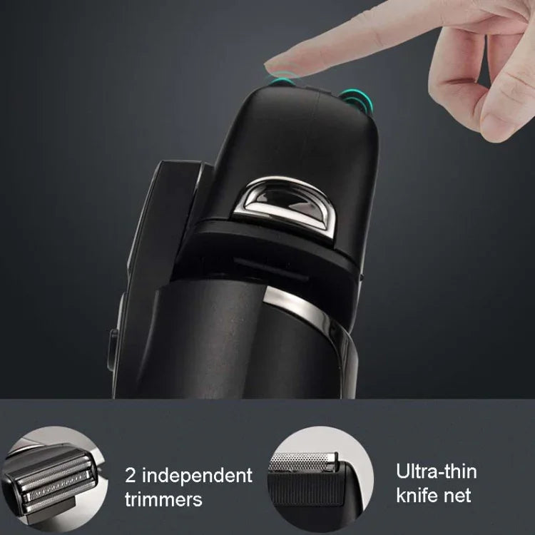 Máy cạo râu điện BG-7100, Máy cạo râu chuyển động tịnh tiến, Đèn LED, Máy cạo râu sạc điện