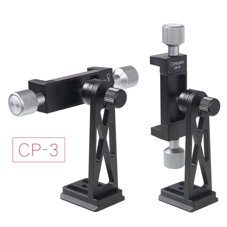 Kẹp cố định chân máy kim loại xoay CP-3 cho điện thoại livestream, phù hợp điện thoại 4.5-7.3 inch