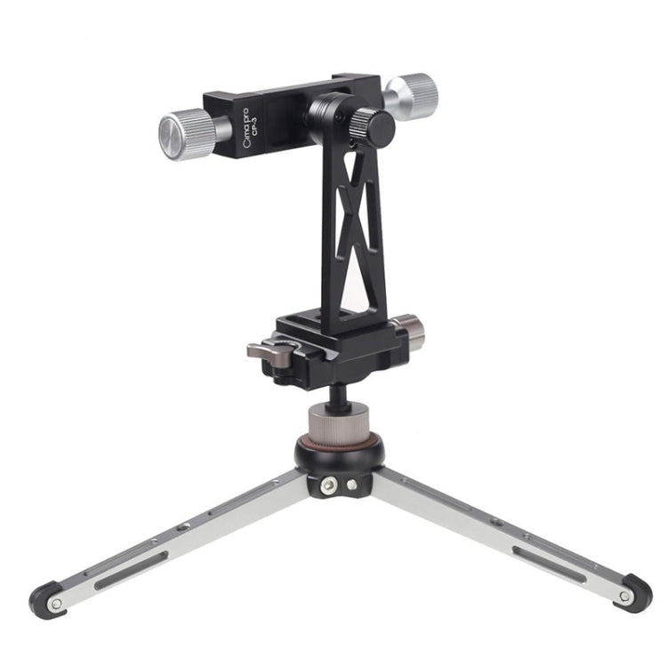 Kẹp cố định chân máy kim loại xoay CP-3 cho điện thoại livestream, phù hợp điện thoại 4.5-7.3 inch
