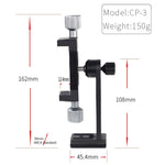Kẹp cố định chân máy kim loại xoay CP-3 cho điện thoại livestream, phù hợp điện thoại 4.5-7.3 inch