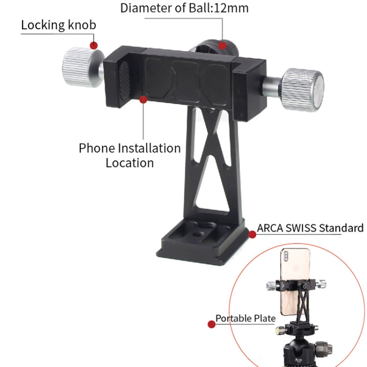 Kẹp cố định chân máy kim loại xoay CP-3 cho điện thoại livestream, phù hợp điện thoại 4.5-7.3 inch