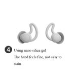 1 đôi nút tai chống rơi và giảm ồn Shark Fin Nnti, nút tai chống ồn cho ngủ, ký túc xá, giảm tiếng ồn và phòng chống ồn, màu xám (2 lớp), đen (2 lớp), xám (3 lớp), đen (3 lớp)