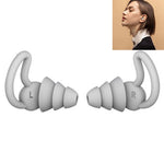 1 đôi nút tai chống rơi và giảm ồn Shark Fin Nnti, nút tai chống ồn cho ngủ, ký túc xá, giảm tiếng ồn và phòng chống ồn, màu xám (2 lớp), đen (2 lớp), xám (3 lớp), đen (3 lớp)