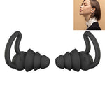 1 đôi nút tai chống rơi và giảm ồn Shark Fin Nnti, nút tai chống ồn cho ngủ, ký túc xá, giảm tiếng ồn và phòng chống ồn, màu xám (2 lớp), đen (2 lớp), xám (3 lớp), đen (3 lớp)
