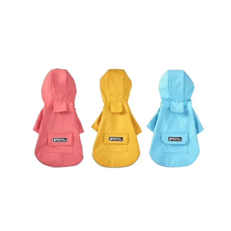 Dog Raincoat Hooded Four-Legged Clothes Waterproof All-Inclusive Small Dog Pet Raincoat, S, M, L, XL, XXL