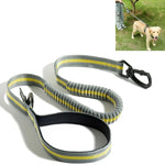 Dây kéo chó ngoài trời chống rối, Dây dắt chó bằng nylon phản quang co giãn đàn hồi, Màu vàng co giãn, Màu xanh co giãn