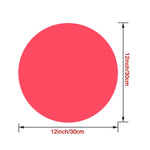 Thảm lò vi sóng silicone thực phẩm 12 inch, thảm lót silicone tròn chống trượt cách nhiệt, màu đen, đỏ, xanh dương, xanh lá, tím, xám