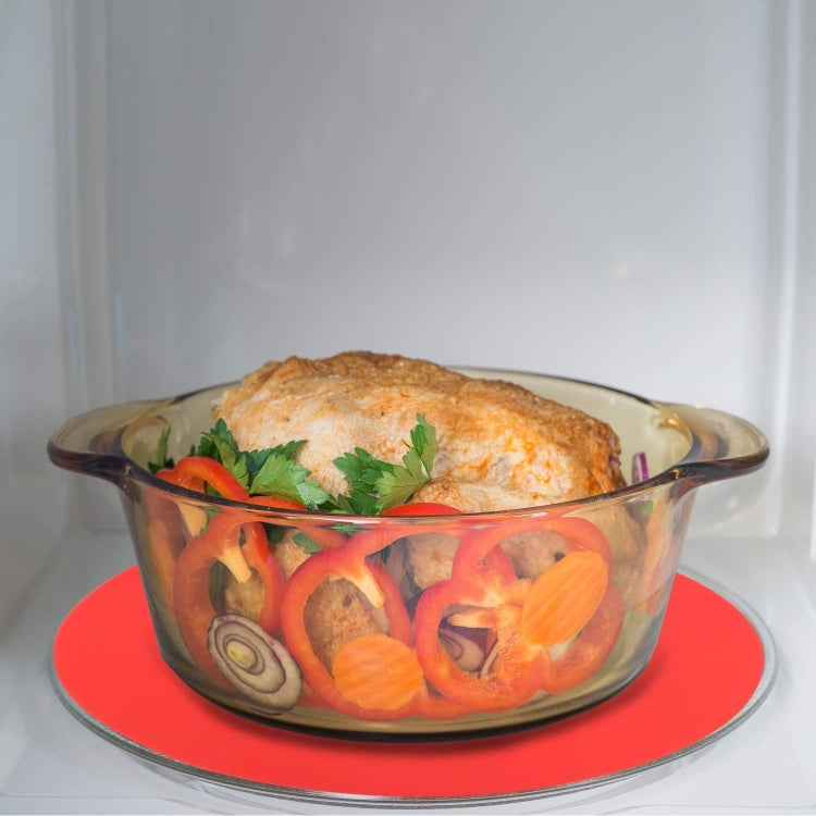 Thảm lò vi sóng silicone thực phẩm 12 inch, thảm lót silicone tròn chống trượt cách nhiệt, màu đen, đỏ, xanh dương, xanh lá, tím, xám