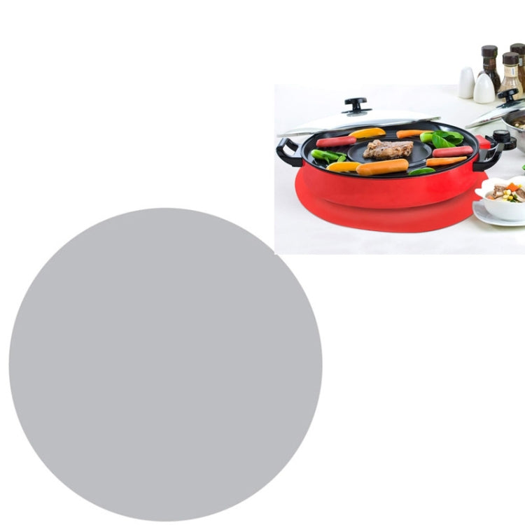 Thảm lò vi sóng silicone thực phẩm 12 inch, thảm lót silicone tròn chống trượt cách nhiệt, màu đen, đỏ, xanh dương, xanh lá, tím, xám