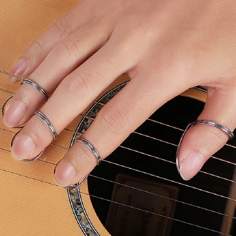 Móng Gảy Vòng Lò Xo Kim Loại Cho Đàn Guitar, Móng Gảy Vòng Lò Xo Kim Loại