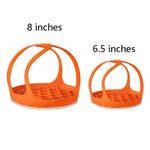 Nồi hấp trứng silicone Giỏ hấp silicone, 8 inch, 6.5 inch