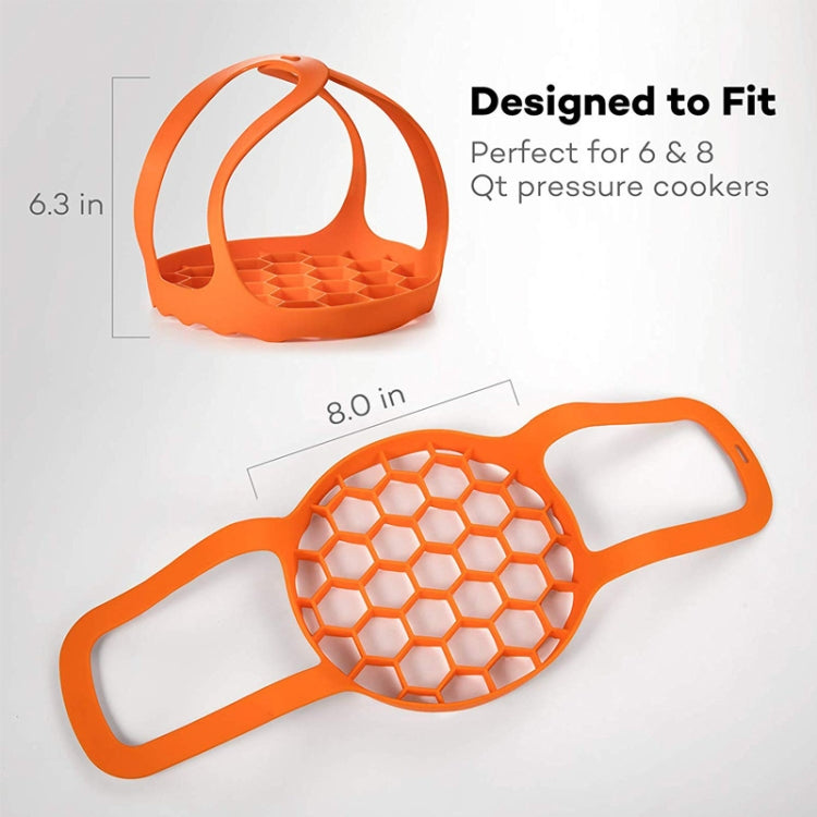 Nồi hấp trứng silicone Giỏ hấp silicone, 8 inch, 6.5 inch