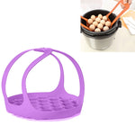 Nồi hấp trứng silicone Giỏ hấp silicone, 8 inch, 6.5 inch