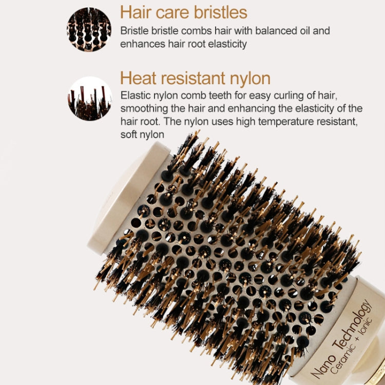 Lược tóc bằng gốm nhôm bàn chải tròn với lông nylon bàn chải tạo kiểu tóc chuyên nghiệp cho thợ cắt tóc