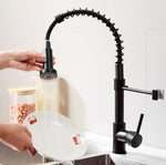 Vòi bếp van bồn nước nóng & lạnh, mẫu đen, mẫu mạ điện, mẫu chải xước