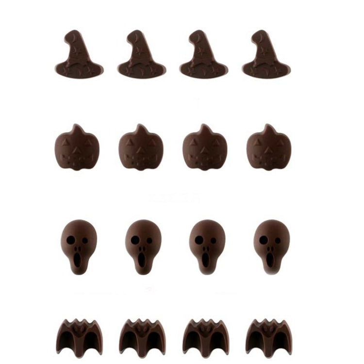 Bộ khuôn nướng hoạt hình Halloween, khuôn socola, hình đầu lâu, hình đầu bí ngô, hình dơi