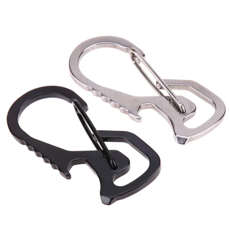 Dụng cụ ngoài trời Móc khóa carabiner, tua vít lục giác, mở nắp chai, vòng móc chìa khóa, phụ kiện leo núi