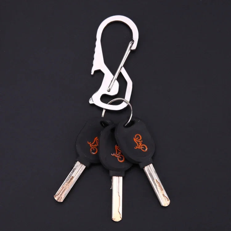 Dụng cụ ngoài trời Móc khóa carabiner, tua vít lục giác, mở nắp chai, vòng móc chìa khóa, phụ kiện leo núi