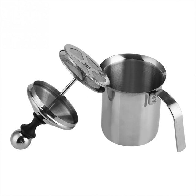 Bình tạo bọt thủ công bằng thép không gỉ với bộ lọc bọt đôi dày