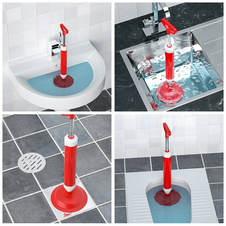 Dụng cụ thông cống gia đình, bơm hút chân không mạnh, que nhựa