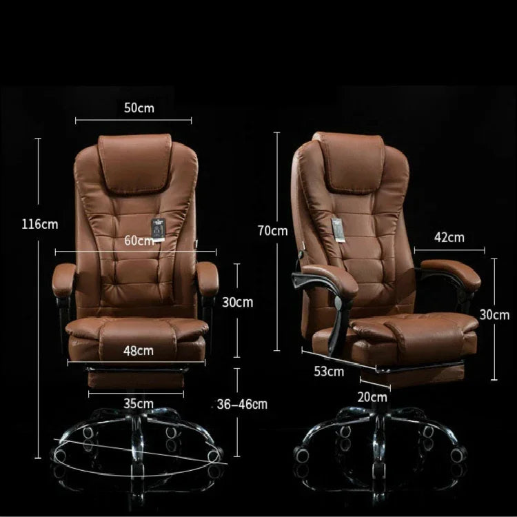 Ghế xoay nâng hiện đại tối giản, ghế lười chơi game văn phòng có chân thép và massage