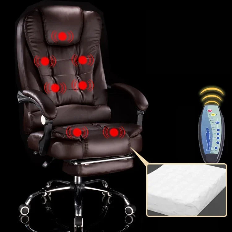 Ghế xoay nâng hiện đại tối giản, ghế lười chơi game văn phòng có chân thép và massage