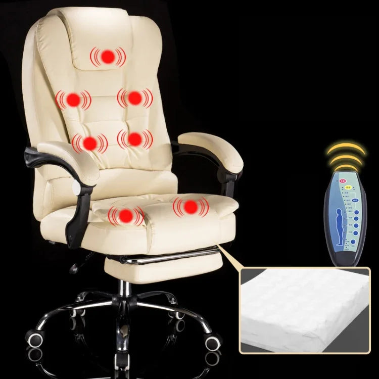 Ghế xoay nâng hiện đại tối giản, ghế lười chơi game văn phòng có chân thép và massage