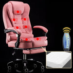 Ghế xoay nâng hiện đại tối giản, ghế lười chơi game văn phòng có chân thép và massage