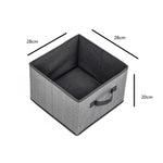 Hộp lưu trữ ngăn kéo không dệt hình vuông không có nắp, hộp phân loại quần áo vụn, 16L, 23L, 29L
