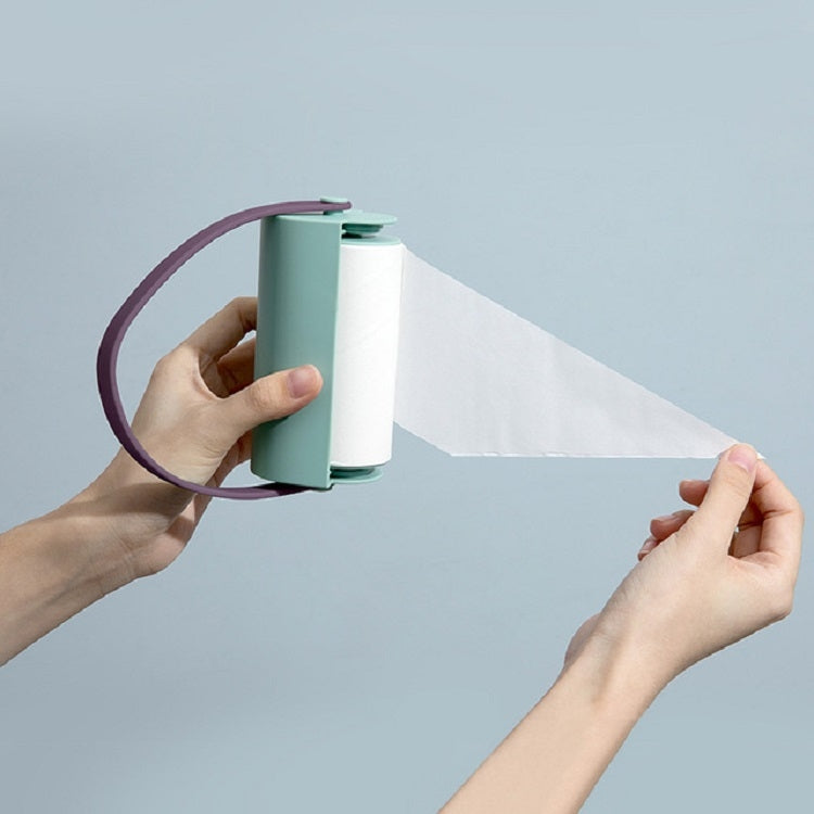 Bàn chải lăn dính bụi cầm tay có dây đeo, tiện dụng để loại bỏ lông và bụi trên quần áo