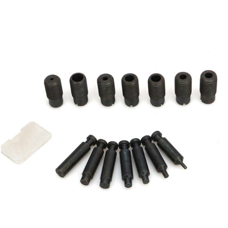 Bộ Kìm Đục Thủ Công 16 Trong 1 Bằng Thép Không Gỉ Cho Đồng, Nhôm, Sắt, Da, Nhựa