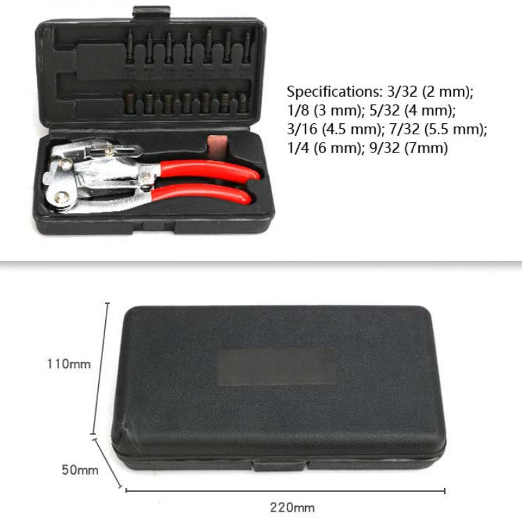 Bộ Kìm Đục Thủ Công 16 Trong 1 Bằng Thép Không Gỉ Cho Đồng, Nhôm, Sắt, Da, Nhựa