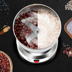 Máy xay bột thuốc Daisheng, máy xay inox nhỏ gia dụng, phích cắm CN, phích cắm US, phích cắm EU, phích cắm UK