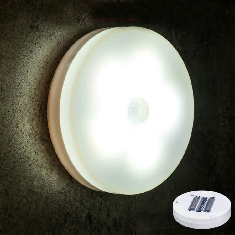 Đèn LED cảm ứng cơ thể người thông minh điều khiển đèn ngủ phòng ngủ bàn đầu giường, dùng pin, có thể sạc lại