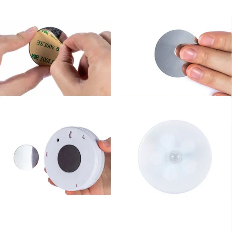 Đèn LED cảm ứng cơ thể người thông minh điều khiển đèn ngủ phòng ngủ bàn đầu giường, dùng pin, có thể sạc lại