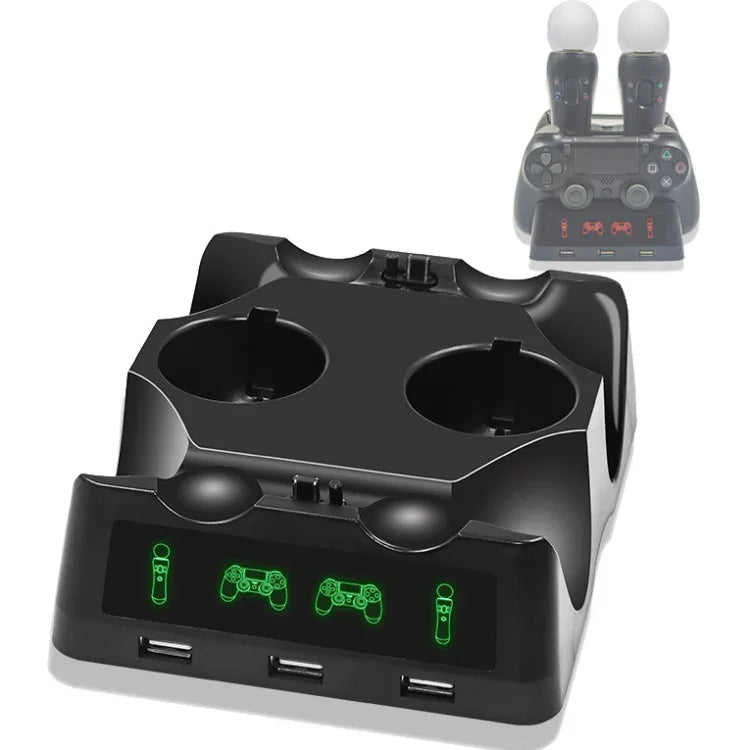 Đế sạc đa năng iPlay cho tay cầm game PS4 / PS4 Move / PS VR, Dùng cho PS4 VR/PS VR/PS Move