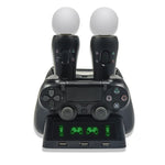 Đế sạc đa năng iPlay cho tay cầm game PS4 / PS4 Move / PS VR, Dùng cho PS4 VR/PS VR/PS Move
