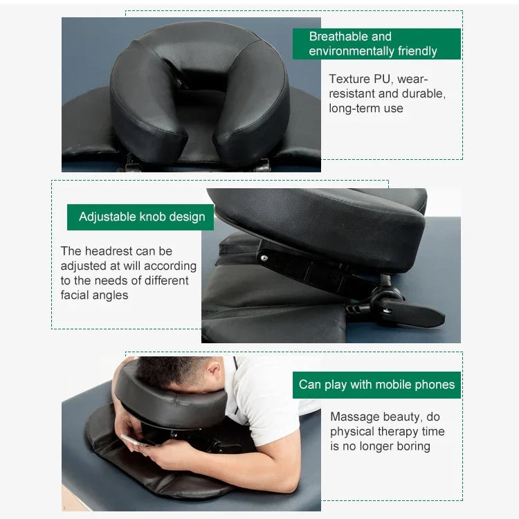 Gối tựa đầu điều chỉnh gối mặt gia đình massage đệm nghỉ ngơi làm đẹp cho bàn làm việc