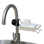Giá để vòi inox, giá lưu trữ bồn rửa bếp có lỗ, giá để giẻ, bọt biển, loại A, loại B, loại C