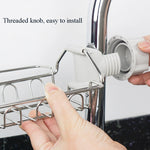 Giá để vòi inox, giá lưu trữ bồn rửa bếp có lỗ, giá để giẻ, bọt biển, loại A, loại B, loại C