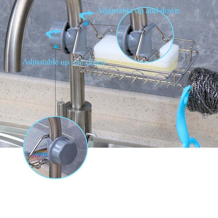 Giá để vòi inox, giá lưu trữ bồn rửa bếp có lỗ, giá để giẻ, bọt biển, loại A, loại B, loại C