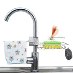 Giá để vòi inox, giá lưu trữ bồn rửa bếp có lỗ, giá để giẻ, bọt biển, loại A, loại B, loại C