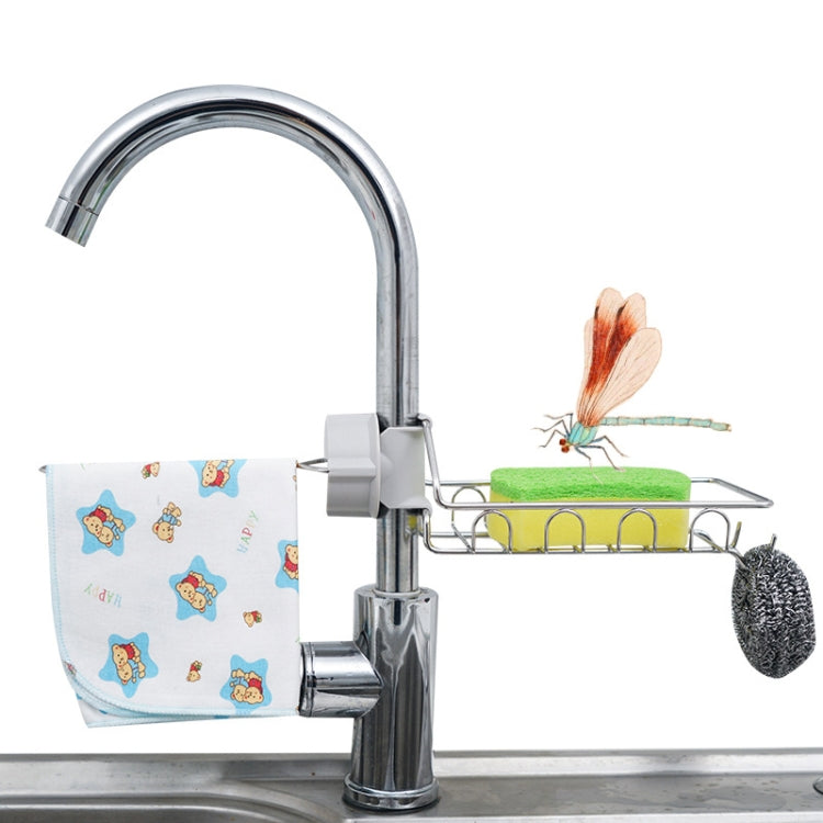 Giá để vòi inox, giá lưu trữ bồn rửa bếp có lỗ, giá để giẻ, bọt biển, loại A, loại B, loại C