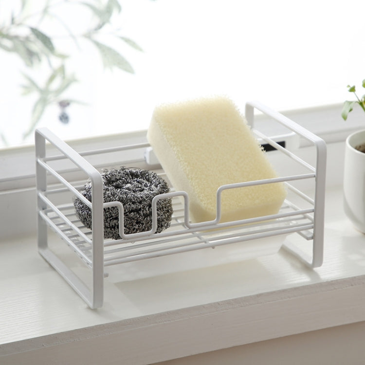 Giá để đồ rửa chén bằng sắt, giá đựng xà phòng và khăn lau, giá để đồ rửa chén nhà bếp