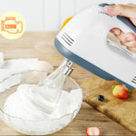 Máy đánh trứng điện gia dụng mini, máy đánh kem nhỏ, phích cắm EU + 4 que khuấy, phích cắm Mỹ + 4 que khuấy, phích cắm Anh + 4 que khuấy