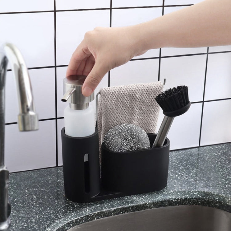 Bộ giá đựng bàn chải nồi bóng dây thép bồn rửa bát, Bộ giá đựng bàn chải và giẻ